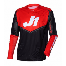 Μπλούζα motocross Just1 J-Force Hexa Red/Black/White