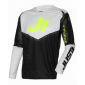 Μπλούζα motocross Just1 J-Force Hexa Black/White/Yellow Fluo