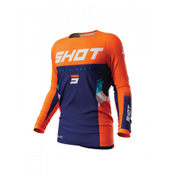 Μπλούζα motocross SHOT Contact Tracer Neon Orange