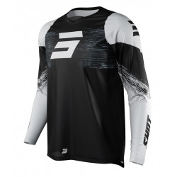 Μπλούζα motocross SHOT Burst Black