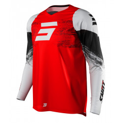 Μπλούζα motocross SHOT Burst Red