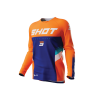 Παιδική μπλούζα motocross SHOT Raw Tracer Neon Orange