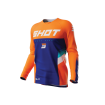 Παιδική μπλούζα motocross SHOT Raw Tracer Neon Orange thumb