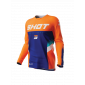 Παιδική μπλούζα motocross SHOT Raw Tracer Neon Orange