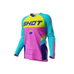Παιδική μπλούζα motocross SHOT Raw Tracer Pink thumb