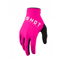 Γάντια ποδηλασίας SHOT Raw Pink