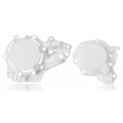 Σετ προστατευτικά καλύμματα κινητήρα μηχανής ACERBIS X-Power KTM  Husqvarna 2Т 17- White