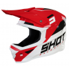 Κράνος μηχανής SHOT Furious Chase Red White Glossy