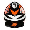 Κράνος μηχανής SHOT Pulse Revenge Black Orange White Glossy thumb