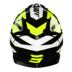 Κράνος μηχανής SHOT Pulse Revenge Black Neon Yellow White Glossy thumb