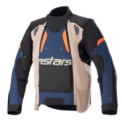 Μπουφάν μηχανής ALPINESTARS HALO DRYSTAR KHAKI/NAVY/ORANGE