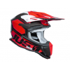 Κράνος μηχανής Just1 J-18 F Hexa White/Fluo Red/Black