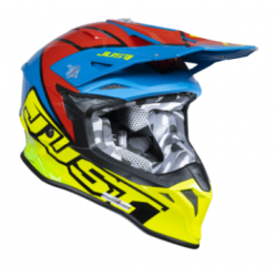 Κράνος μηχανής Just1 J-39 Thruster Fluo Yellow/Red/Blue