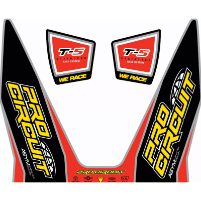 Αυτοκόλλητα εξάτμισης PROCIRCUIT EXHAUST STICKER KIT T-5