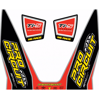 Αυτοκόλλητα εξάτμισης PROCIRCUITEXHAUST STICKER KIT TI-5