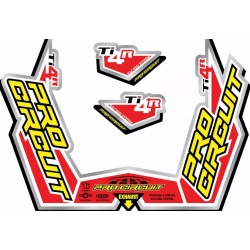 Αυτοκόλλητα εξάτμισης PROCIRCUIT Exhaust STICKER KIT TI4-R