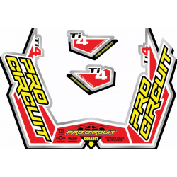 Αυτοκόλλητα εξάτμισης  PROCIRCUIT EXHAUST STICKER KT TI4-GP