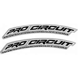 Αυτοκόλλητα PROCIRCUIT FRT FNDR DECAL WWW.-BLK