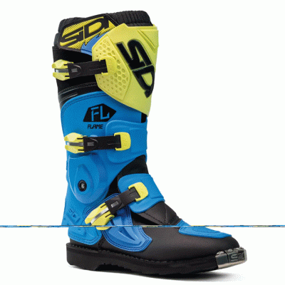 Παιδικές μπότες motocross SIDI FLAME LIGHT BLUE/LIME