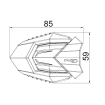 Προστατευτικά μανιτάρια μοτοσυκλέτας PUIG R19 Suzuki SV 650N/650S 03-06 thumb