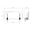 Ζελατίνα κράνους PUIG clip-on 300x130mm clear Ζελατίνα κράνους PUIG clip-on 300x130mm clear thumb
