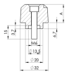 Αντίβαρα τιμονιού PUIG Longs για Yamaha MT-09 21-23, YZF-R1 98-14, YZF-R6 06-16, FJR, FZ 40mm Blue thumb