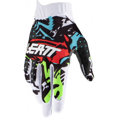 Γάντια μηχανής motocross LEATT 1.5 GripR-Zebra