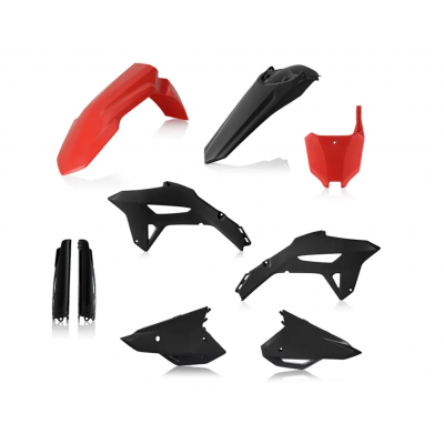 Σετ πλαστικά μοτοσυκλέτας ACERBIS για HONDA CRF450R 21-24, CRF250R 22-24 Black/Red