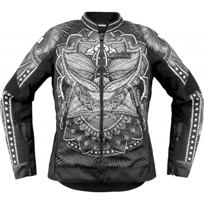 Γυναικείο μπουφάν μηχανής ICON Women's Overlord3 NOBLE CE BLACK
