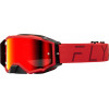 Μάσκα μηχανής motocross FLY RACING Zone Pro Black - Red Mirror/Amber Lens