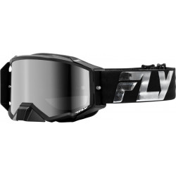 Μάσκα μηχανής motocross FLY RACING Zone Elite Black/Silver - Silver/Smoke Lens