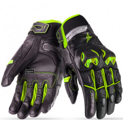 Δερμάτινα γάντια μηχανής 70 DEGREES WINTER NAKED BLACK/YELLOW