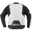 Μπουφάν μηχανής ICON Overlord3 Mesh™ WHITE thumb