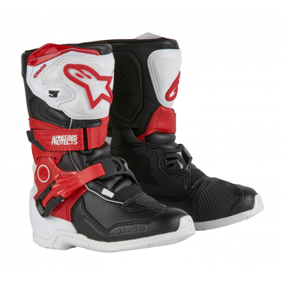 Παιδικές μπότες μηχανής ALPINESTARS Tech 3S KIDS WT/BK/R