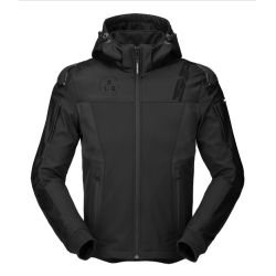 Μπουφάν μηχανής SPIDI HOODIE WARRIOR BLACK