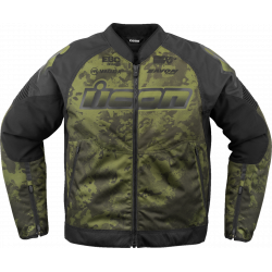 Μπουφάν μηχανής ICON Overlord3™ CE Magnacross DARK GREEN/BLACK