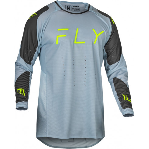 Μπλούζα motocross FLY RACING Evolution DST - Ice Grey/Charcoal/Neon Green