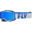 Μάσκα μηχανής motocross FLY RACING Zone Pro Grey/Blue - Sky Blue Mirror/Smoke Lens thumb