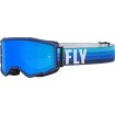 Μάσκα μηχανής motocross FLY RACING Zone Black/Blue - Sky Blue Mirror/Smoke Lens thumb