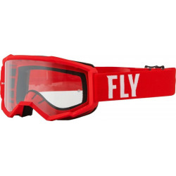 Μάσκα μηχανής motocross FLY RACING Focus Red/White - Clear Lens Μάσκα μηχανής motocross FLY RACING Focus Red/White - Clear Lens