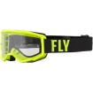 Μάσκα μηχανής FLY RACING Focus Hi-Vis/Black - Clear Lens thumb