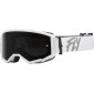 Μάσκα μηχανής motocross FLY RACING Zone White W/ Dark Smoke/Smoke Lens thumb