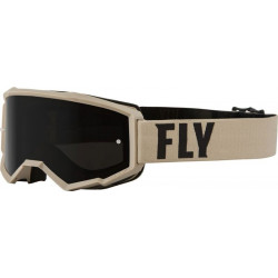 Μάσκα μηχανής motocross FLY RACING Focus Sand Khaki/Brown - Dark Smoke Lens