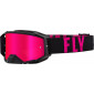 Μάσκα μηχανής motocross FLY RACING Zone Pro Black/Pink - Pink Mirror/Smoke Lens thumb