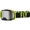 Μάσκα μηχανής motocross FLY RACING Zone Pro Black/Hi-Vis - Silver Mirror/Smoke Lens thumb