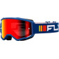 Μάσκα μηχανής motocross FLY RACING Zone Navy/White - Red/Smoke Lens thumb