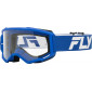 Μάσκα μηχανής motocross FLY RACING Focus 24 Blue/White - Clear Lens thumb