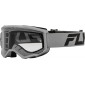 Μάσκα μηχανής motocross FLY RACING Focus 24 Silver/Charcoal - Clear Lens thumb