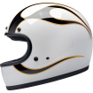 Κράνος μηχανής BILTWELL GRINGO WHITE/BLACK thumb