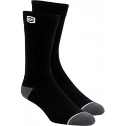 Κάλτσες ποδηλασίας 100% SOLID BLACK 